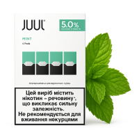 Картриджі JUUL 1 Mint (м'ята) 50мг