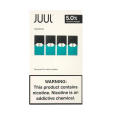 Картриджі JUUL 1 Mentol (ментол) 50мг (5%) 4 шт