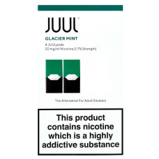 Картриджі JUUL 1  Glacier Mint (холодна м'ята) 20мг (2%) 2 шт