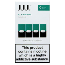 Картриджі JUUL 1 Glacier Mint (м'ята) 9 мг