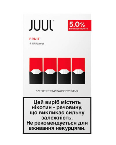 Картриджи JUUL 1 Fruit (лесные ягоды, персик, виноград) 50мг
