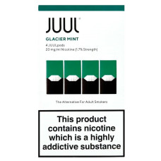 Картриджі JUUL 1  Glacier Mint (холодна м'ята) 20мг (2%) 