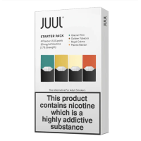 Картриджі JUUL 1 Starter Pack 18мг (mint, tobacco, creme, mango)