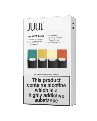 Картриджі JUUL 1 Starter Pack 18мг (mint, tobacco, creme, mango)