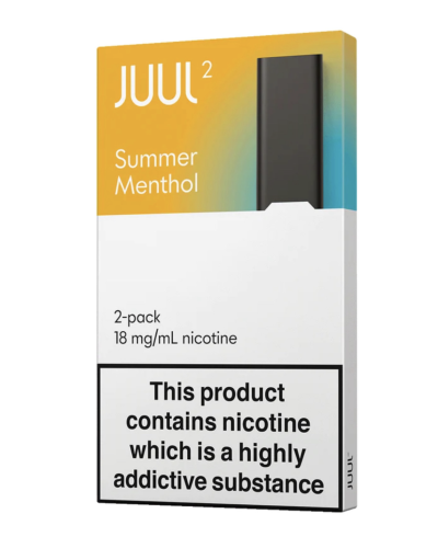 Картриджи JUUL 2 Summer Menthol 18мг (ментол тропические фрукты)