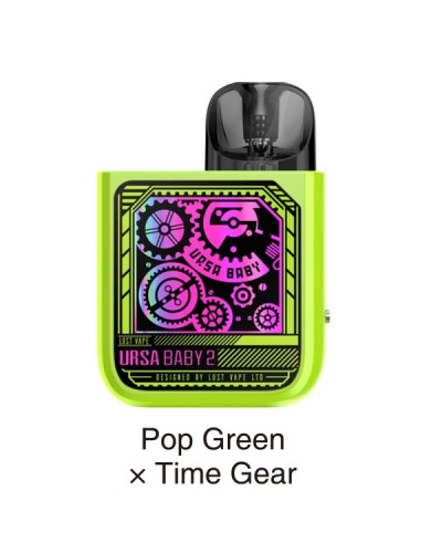 POD-СИСТЕМА LOST VAPE URSA BABY 2 "POP GREEN x TIME GEAR"