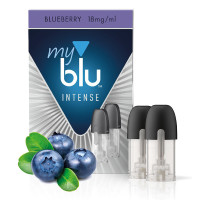 Картриджи My Blu Blueberry (Черника) 18 мг (2019 год изготовления)