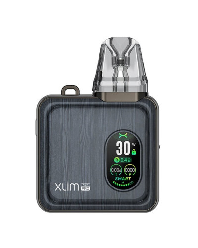 POD-СИСТЕМА OXVA XLIM SQ PRO "GUNMETAL WOOD" В СЕРОМ ЦВЕТЕ