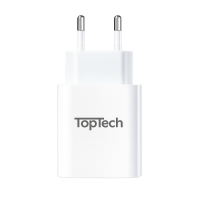 Зарядний адаптер TopTech 20W QC 3.0 + PD USB-A / USB Type-C