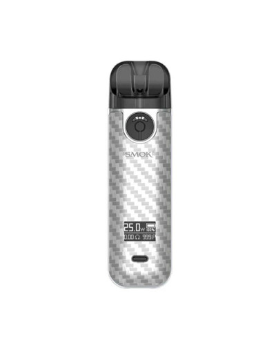POD-СИСТЕМА SMOK NOVO 4 KIT SILVER CARBON FIBER У СРІБНОМУ КОЛЬОРІ