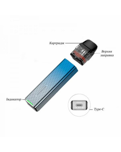 POD СИСТЕМА VAPORESSO XROS 3 MINI POD KIT "SPACE GREY" У СІРОМУ КОЛЬОРІ