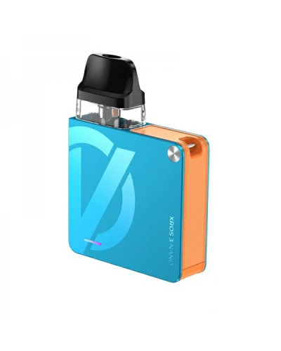 Pod-система VAPORESSO XROS 3 NANO KIT "Bondi Blue" у блакитному кольорі