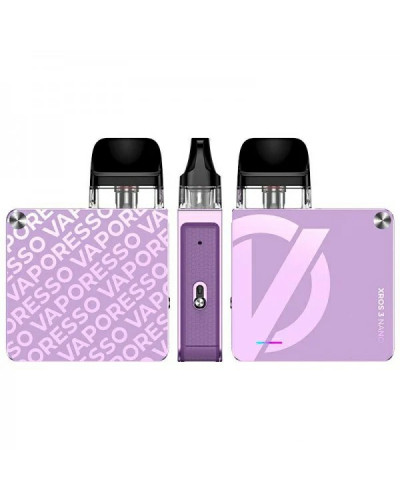 Pod-система VAPORESSO XROS 3 NANO KIT "Lilac Purple" у фіолетовому кольорі Pod-система VAPORESSO XROS 3 NANO KIT "Lilac Purple" у фіолетовому кольорі