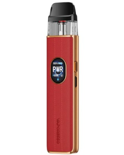 Pod-система VAPORESSO XROS 5 Leather Edition "Red Leather" у червоно-коричневому кольорі