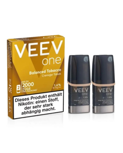 Картриджі IQOS VEEV one 2 pods Balanced Tobacco (м'який табак)