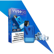 Pod система VUSE GO Reload 1000 Starter kit Box (Blueberry Ice) у синьому кольорі