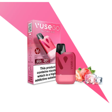 Pod система VUSE GO Reload 1000 Starter kit Box (Strawberry Ice) у рожевому кольорі