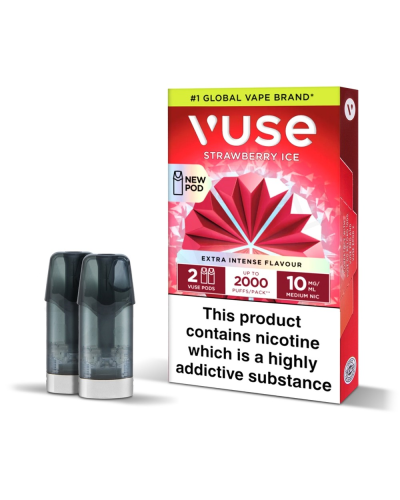 Картриджи VUSE Extra Intense Flavour Pods 10 мг (1%) Strawberry Ice (клубника лед)