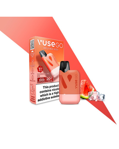 Pod система VUSE GO Reload 1000 Starter kit Box (Watermelon Ice) в красном цвете