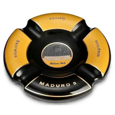 Попільничка для сигари Cohiba Big кругла (Жовто-чорна)