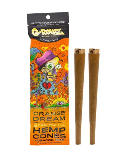 Бланты G-ROLLZ Hemp Cones "Orange Dream" апельсин (2шт)
