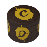 Гріндер металевий "Cookies" (чорний з жовтим)