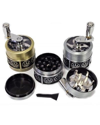 Гріндер металевий з ручкою