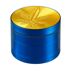 Гріндер металевий "Cannabis" (синій)