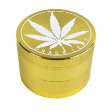 Гріндер металевий "Grass Leaf" (золотий)