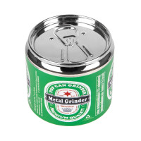 Гріндер металевий "Pop Can Hineken" зелений