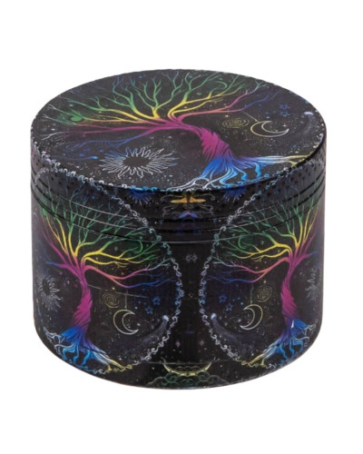 Гриндер металлический "Дерево жизни" разноцветный