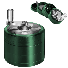 Гріндер металевий з ручкою (зелений)