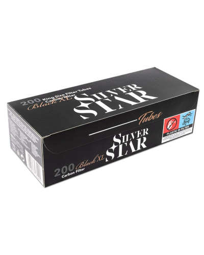 Гільзи для сигарет Silver Star Carbon Black x-long KS (200шт)