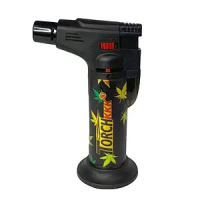 Запальничка-пальник з підставкою "Конопля" чорна