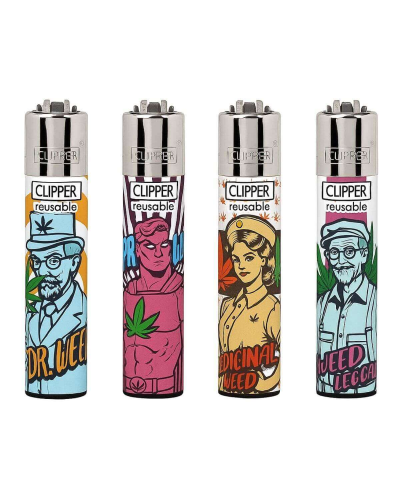 Запальничка CLIPPER D24 FAMILY WEED #1