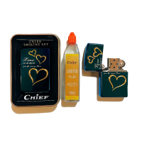 Запальничка бензинова Chief "Blue" (набір)