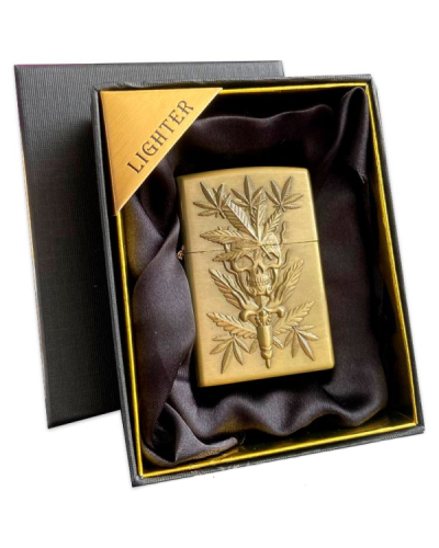 Подарункова бензинова запальничка "Каннабіс"