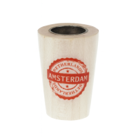 Ковпак дерев'яний із латунною вставкою "Amsterdam"