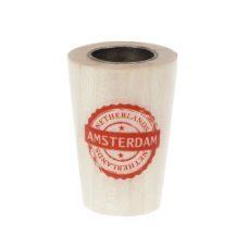 Ковпак дерев'яний із латунною вставкою "Amsterdam"