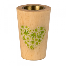 Ковпак дерев'яний із латунною вставкою "Серце"