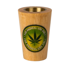 Ковпак дерев'яний із латунною вставкою "For medical use only"