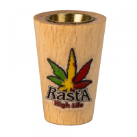 Ковпак дерев'яний із латунною вставкою Rasta