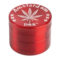 Гріндер металевий "Амстердам" червона