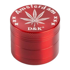 Гріндер металевий "Амстердам" червона