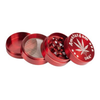 Гріндер металевий "Амстердам" червона