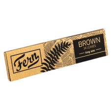 Папір для самокруток FERN KS Brown Unbleached Wood (34 Листа)