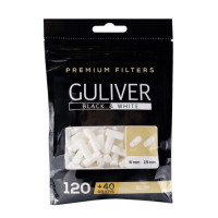 Фільтри для самокруток Guliwer BLACK AND WHITE SLIM (160 шт)