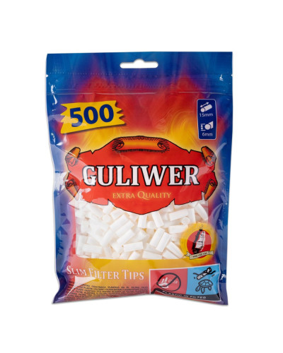 Фільтри для самокруток Guliwer Slim Filters (500 шт)
