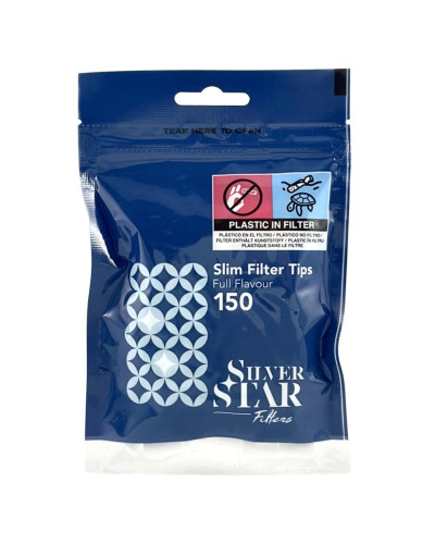 Фільтри для самокруток Silver Star Slim (150 шт)