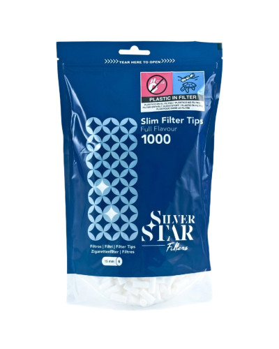 Фільтри для самокруток Silver Star Slim (1000 шт)
